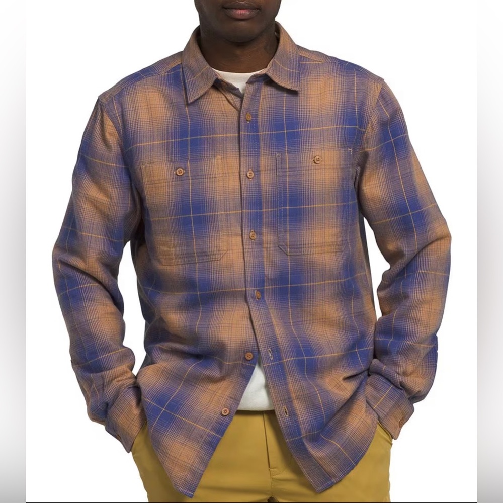 THE NORTH FACE Long Sleeve Arroyo Plaid Lightweight Flannel Shirt Sz M